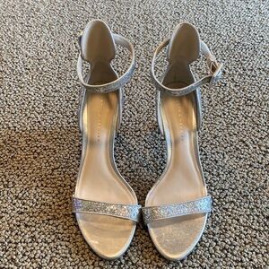 Sophia Webster, Silver Sparkles, Ankle Strap, Sandal with 3 inch Heel, Size 37